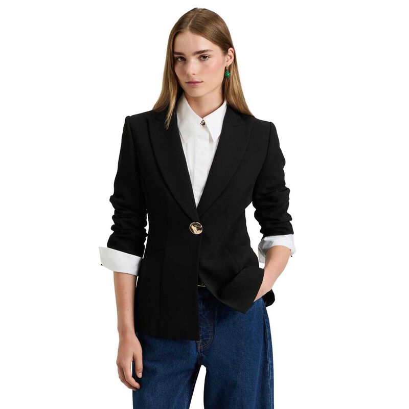 Veronika Maine Double Weave Blazer image number 0
